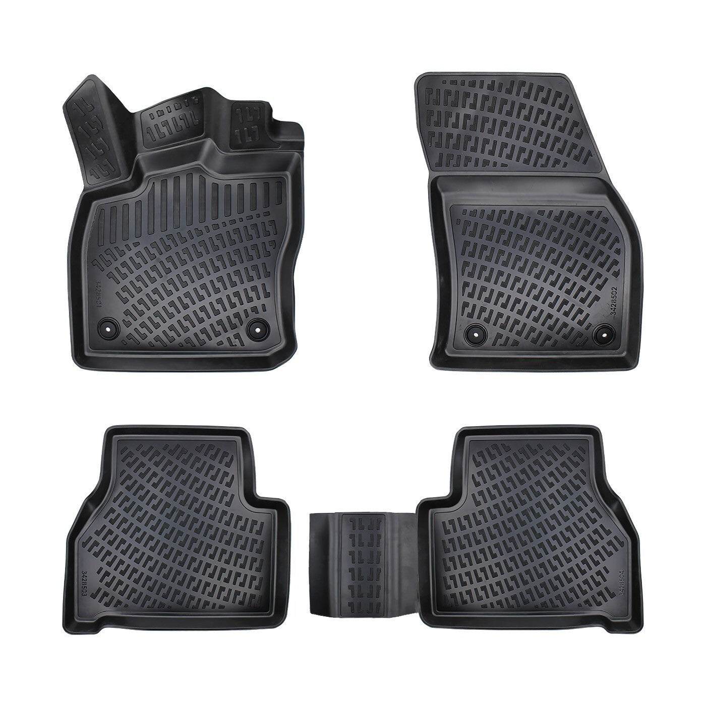 Car Floor Mats Liners For Ford Transit Connect 2021-2025 All Season Heavy Duty