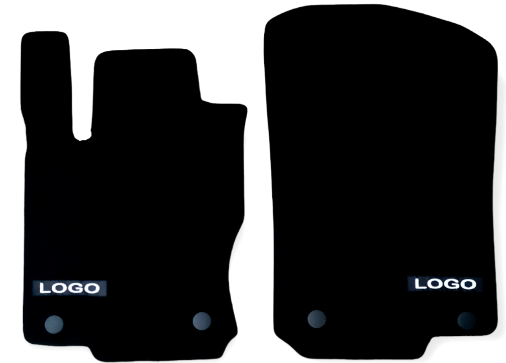 Car Floor Mats Velour For Mercedes ML AMG W166 Auto Liners Waterproof 2ps Front