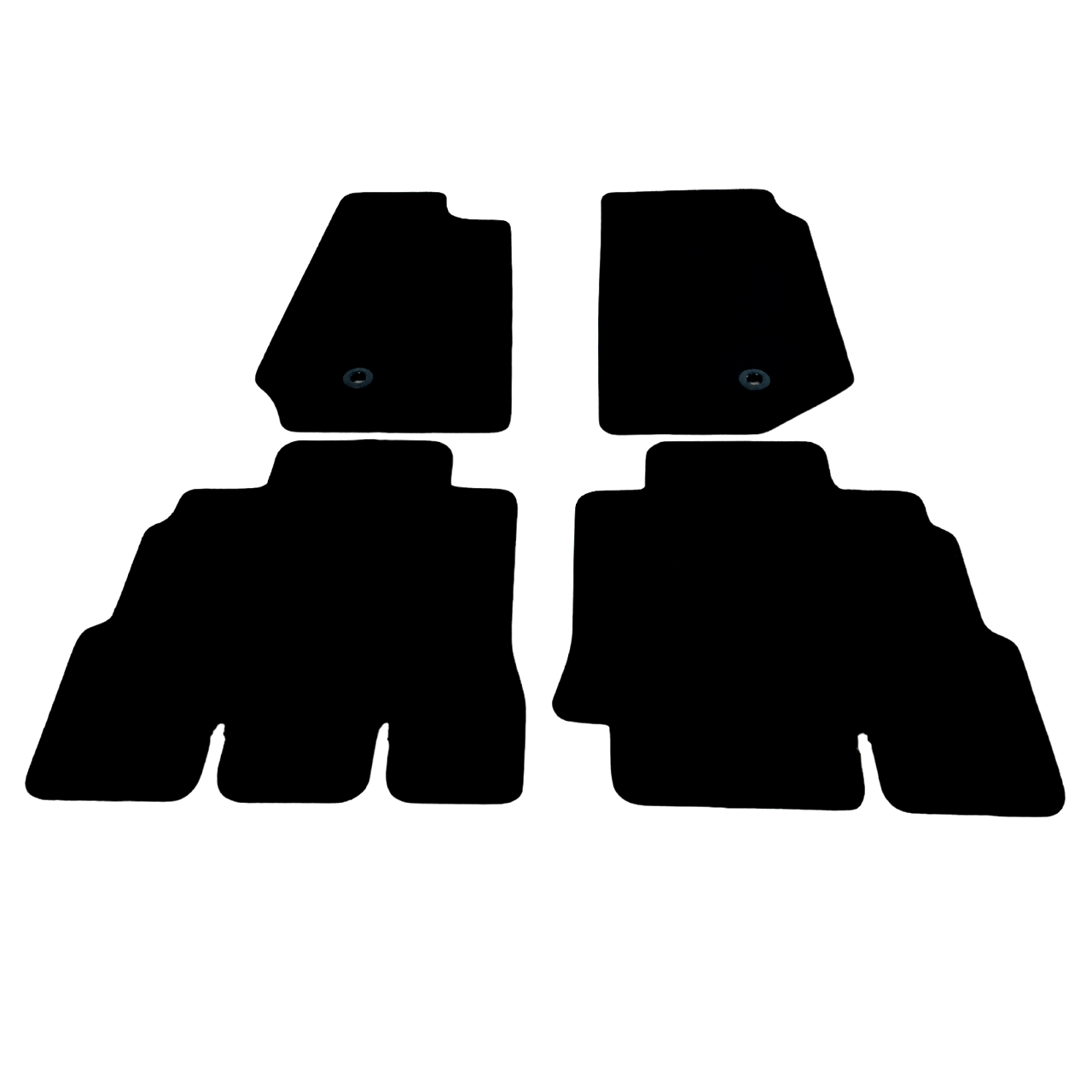 Car Floor Mats For Jeep Wrangler Velour Waterproof Black Carpet Auto Liners New