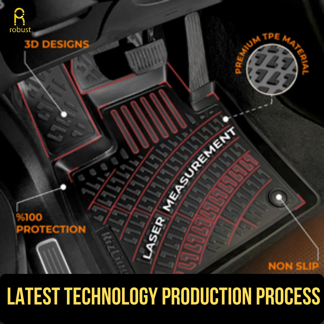 Floor Mats Liners For Mitsubishi Pajero 2006-2011 All Weather Heavy Duty 3D Rugs