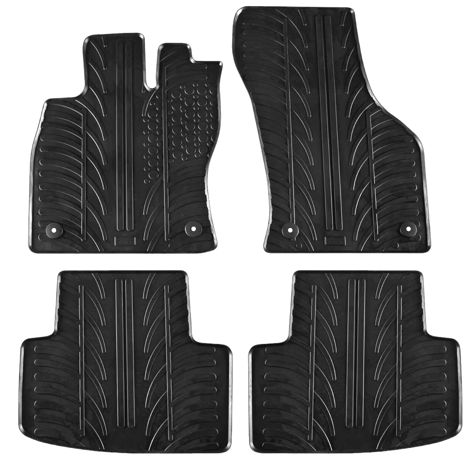 Rubber Car Floor Mats For Skoda Octavia All Weather Heavy Duty Rugs Auto Liners
