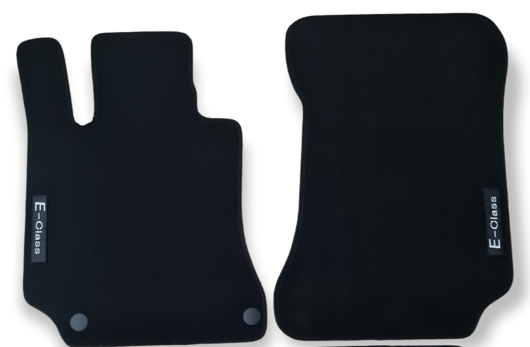 Front Car Floor Mats Velour For Mercedes E Class W212 Waterproof Carpet Liners 2