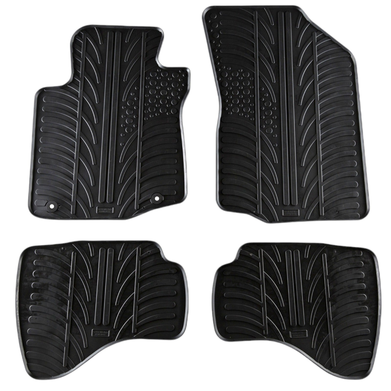 Rubber Car Floor Mats For Peugeot 107 All Weather Heavy Duty Rugs Auto Liners