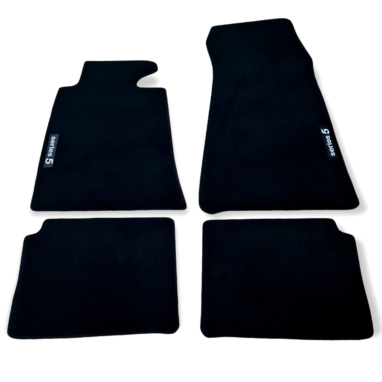 Car Floor Mats Velour For BMW 5 E34 Waterproof Black Carpet Rugs Auto Liners New