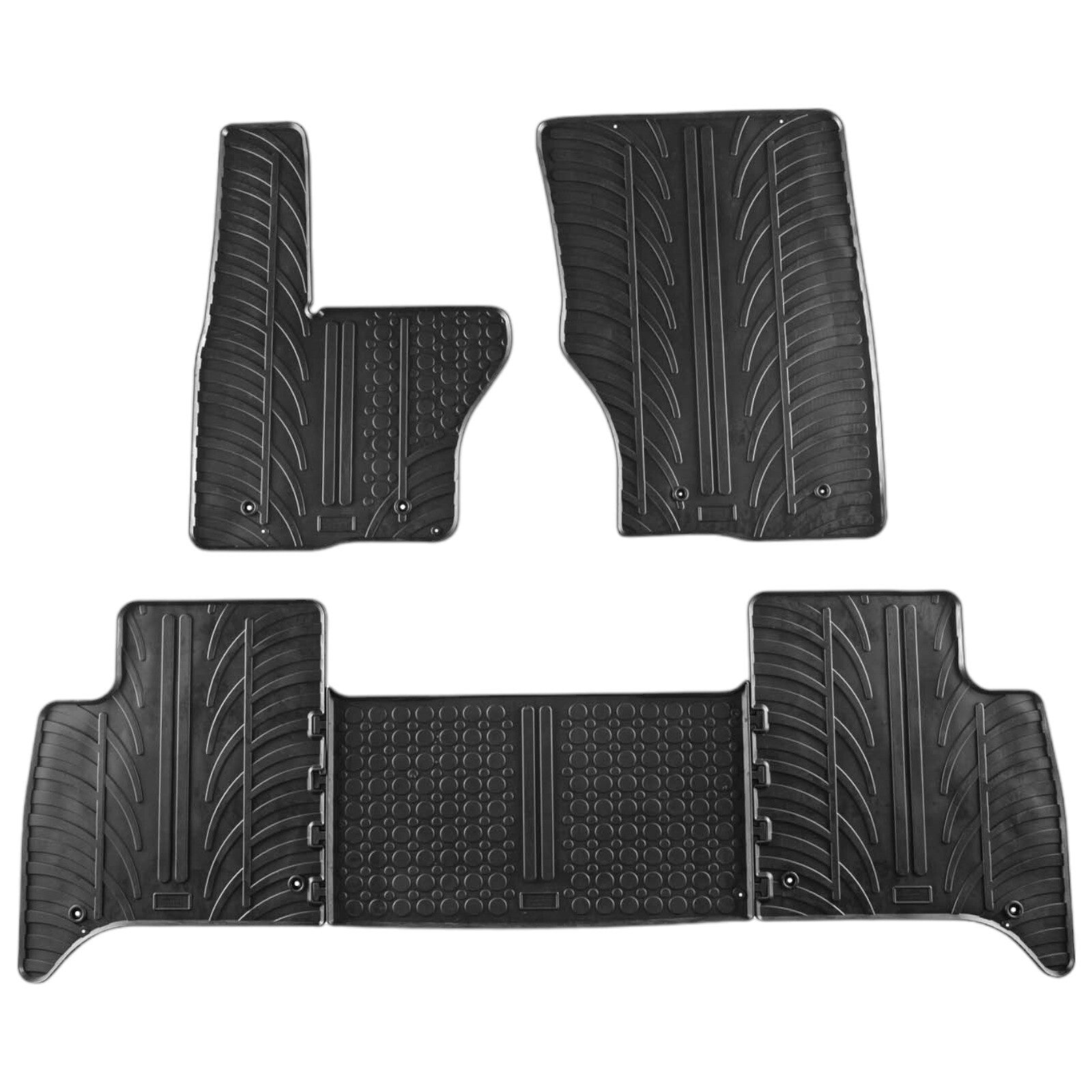 For Land Rover Discovery 2017-2024 Car Floor Mats Rubber All Weather Heavy Duty