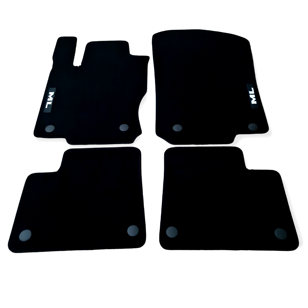 Car Floor Mats Velour For Mercedes ML W166 Auto Liners Waterproof Black Carpet