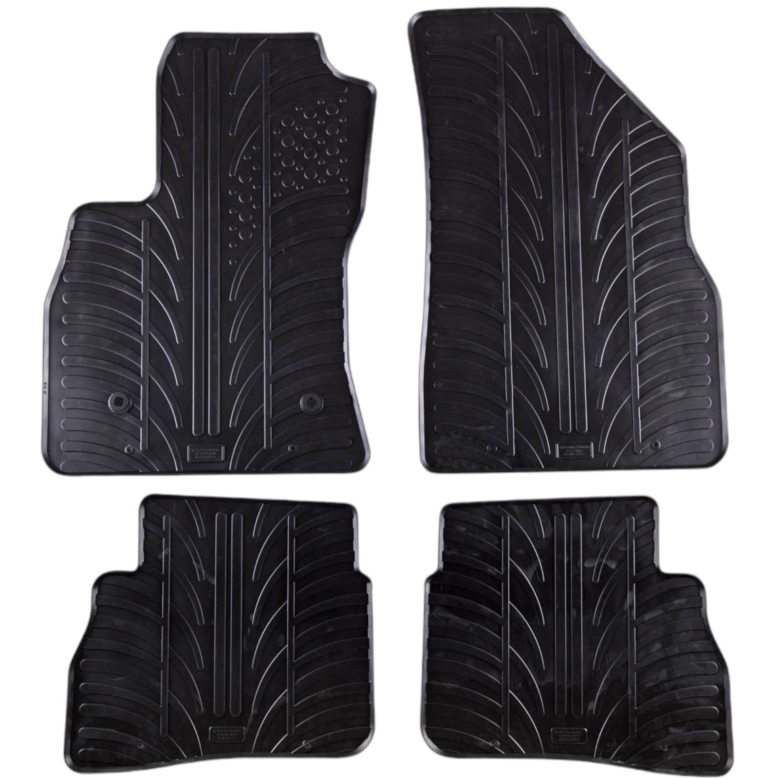 Rubber Car Floor Mats For Fiat Doblo All Weather Heavy Duty Rugs Auto Liners New