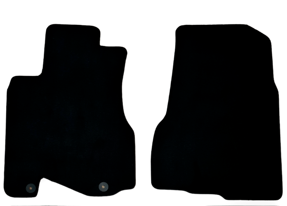 Front Car Floor Mats Velour For Honda CRV Waterproof Black Carpet Liners New 2pc