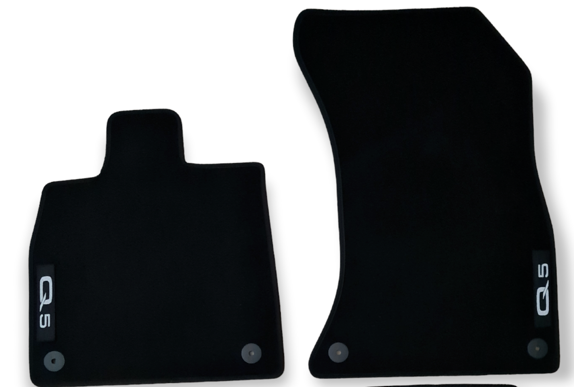 Front Car Floor Mats Velour For Audi Q5 SQ5 FY Waterproof Carpet Auto Liners 2pc