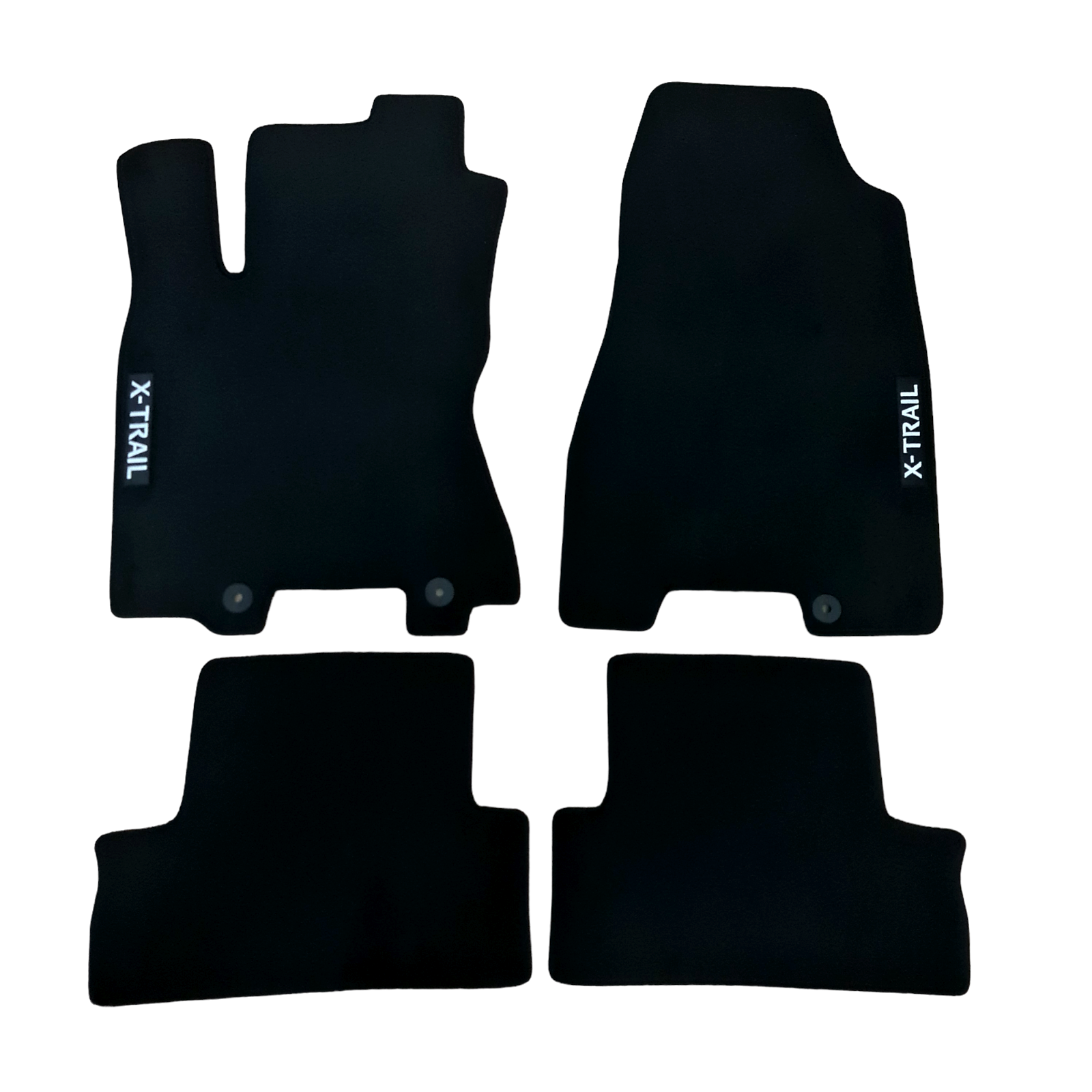 Car Floor Mats For Nissan X-Trail Velour Waterproof Black Carpet Auto Liners New