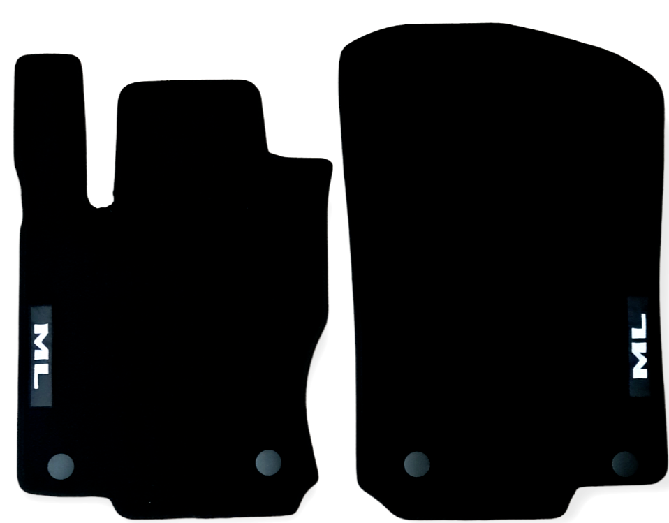 Front Car Floor Mats Velour For Mercedes ML W166 Waterproof Carpet Liners 2pcs