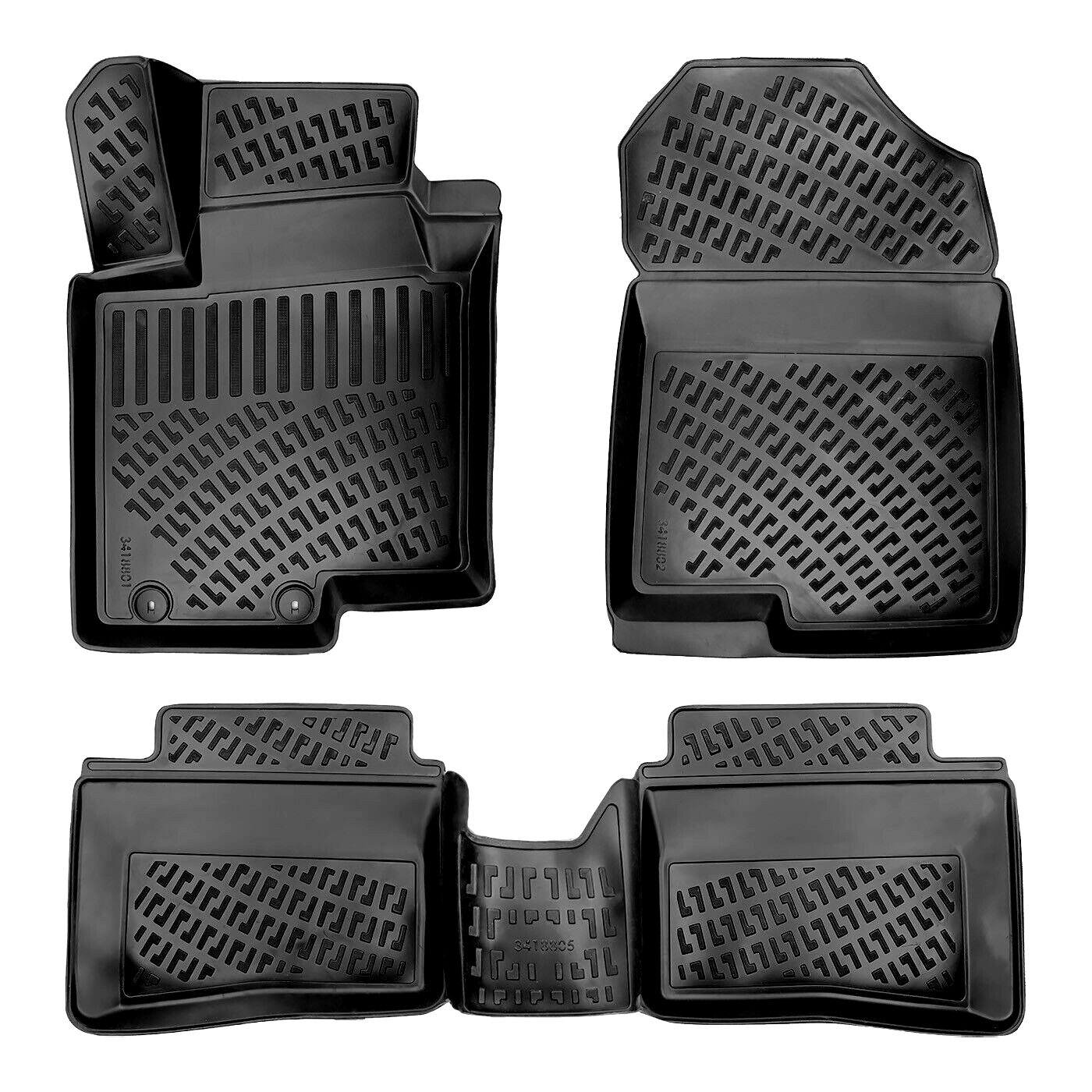 Car Floor Mats Liners For Hyundai Bayon 2021-2025 All Season Heavy Duty 3d Rugs