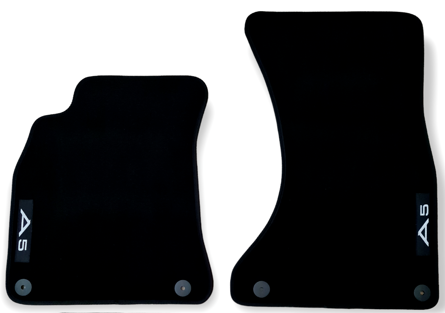 Front Car Floor Mats Velour For Audi A5 Coupe Waterproof Black Carpet Liners 2pc