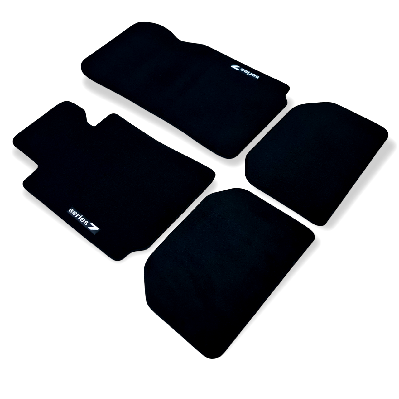 Car Floor Mats Velour For BMW 7 E38 Waterproof Black Carpet Rugs Auto Liners New