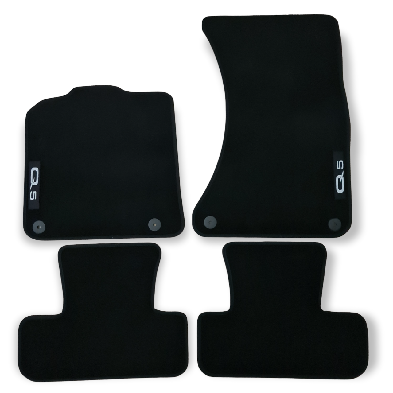 Car Floor Mats Velour For Audi Q5 Waterproof Black Carpet Rugs Auto Liners New
