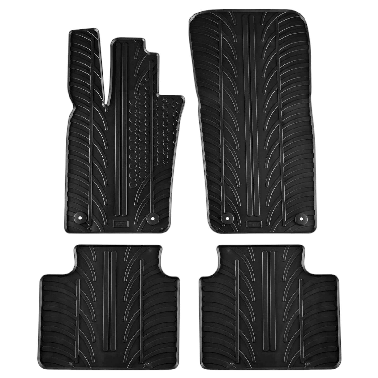 Rubber Car Floor Mats For Porsche Panamera All Weather Heavy Duty Rugs Liners