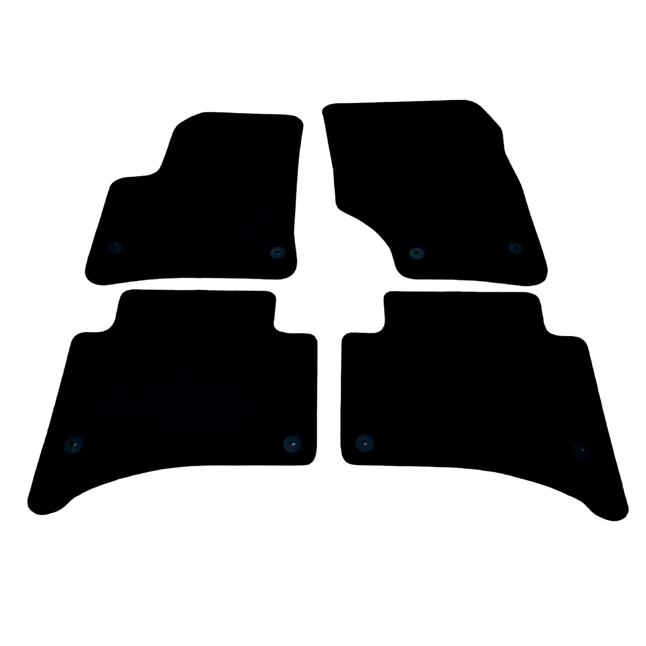 Car Floor Mats For VW Touareg Velour Waterproof Black Carpet Rugs Auto Liners