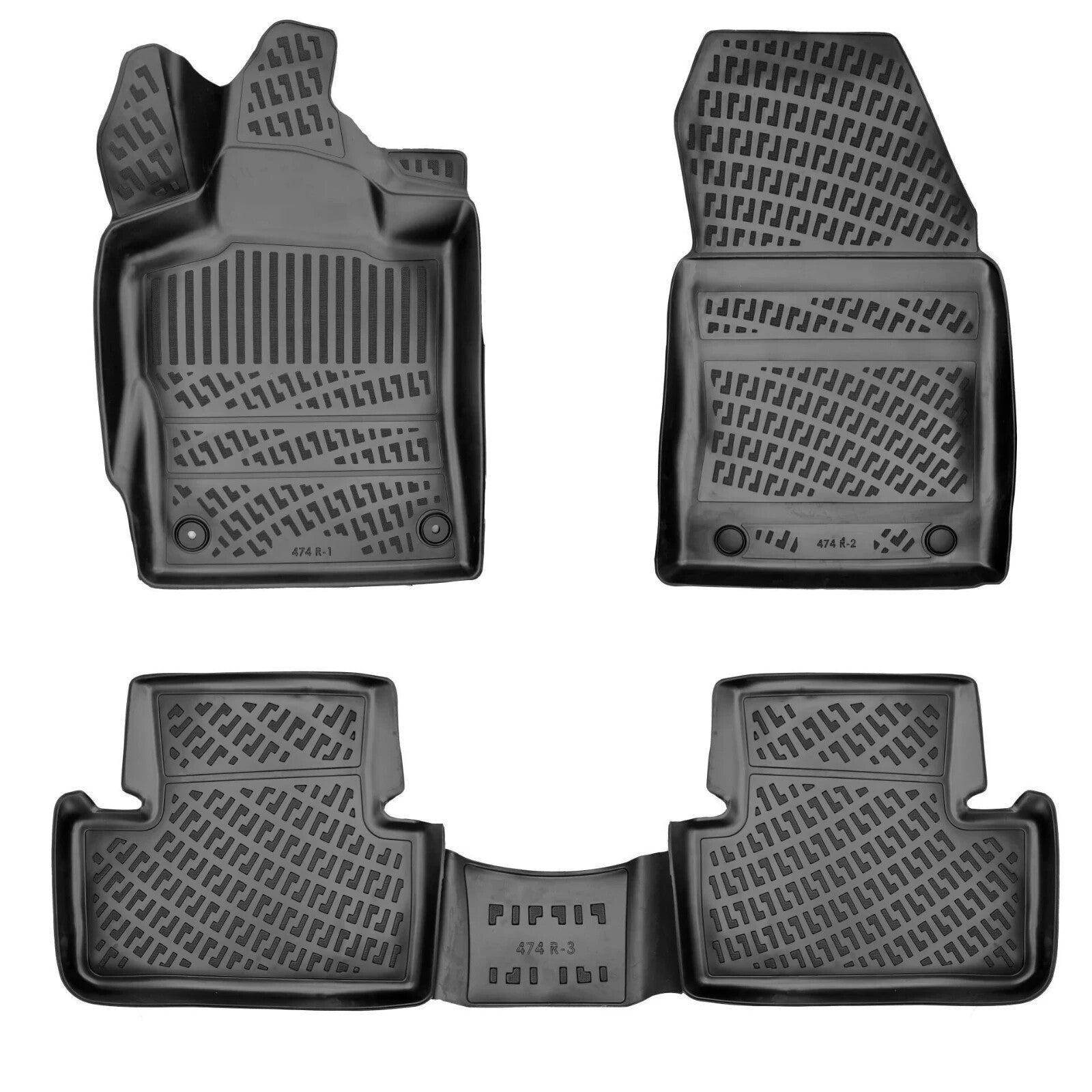 Car Floor Mats Liners For Citroen DS 4 2021-2025 All Season Heavy Duty Auto Rugs