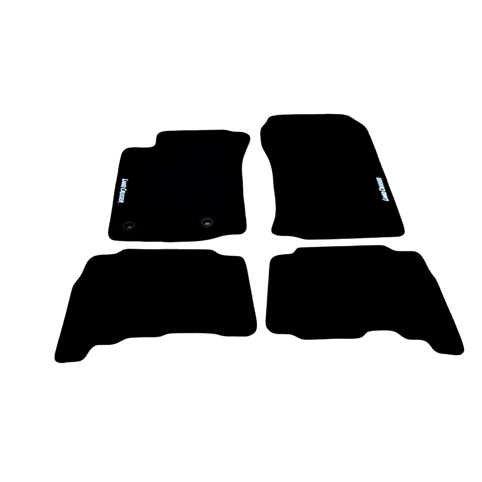 Car Floor Mats Velour For Toyota Land Cruiser J150 Black Carpet Auto Liners New