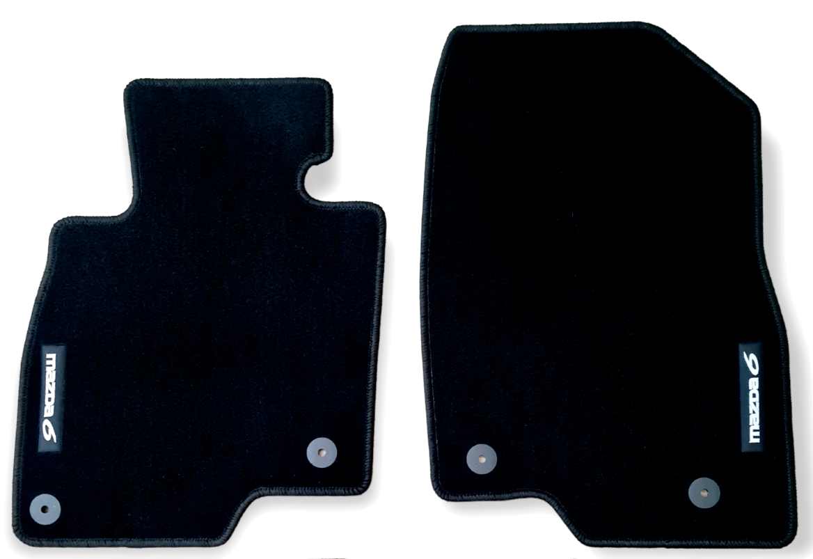 Front Car Floor Mats For Mazda 6 Sedan Velour Waterproof Black Carpet Rugs Liner