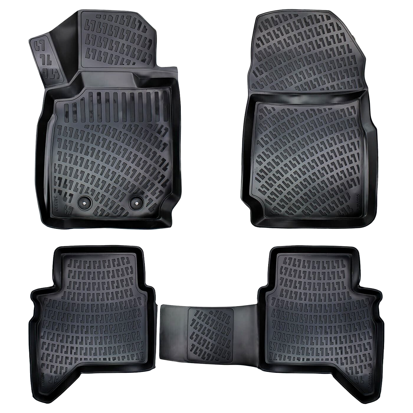 Car Floor Mats Liners For Ford Ranger Raptor 2019-2022 All Season Heavy Duty New