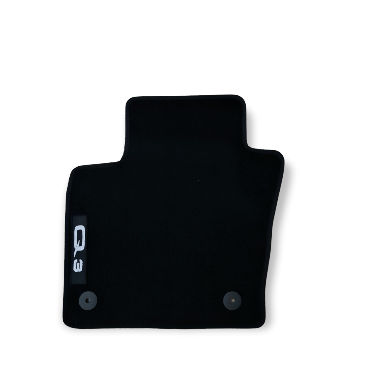 Front Car Floor Mats Velour For Audi Q3 Waterproof Black Carpet Auto Liners 2pcs