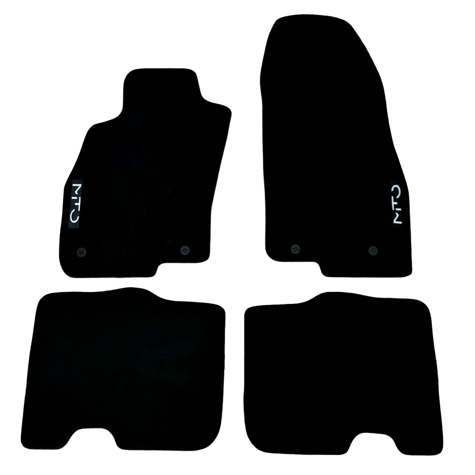 Car Floor Mats Velour For Alfa Romeo MITO Waterproof Black Carpet Auto Liners