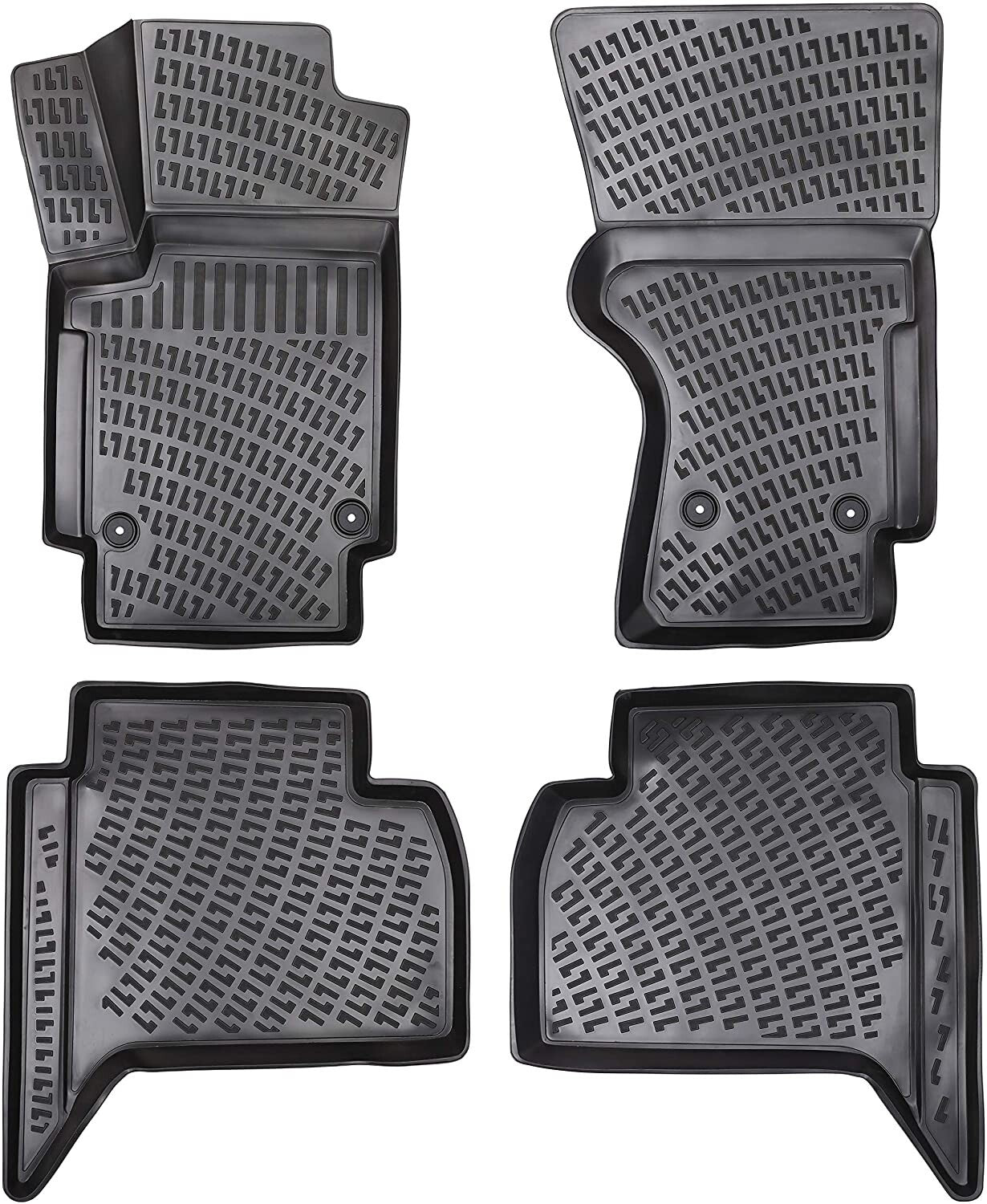 Car Floor Mats Liners For VW Amarok 2018-2023 All Season Heavy Duty 3d Auto Rugs