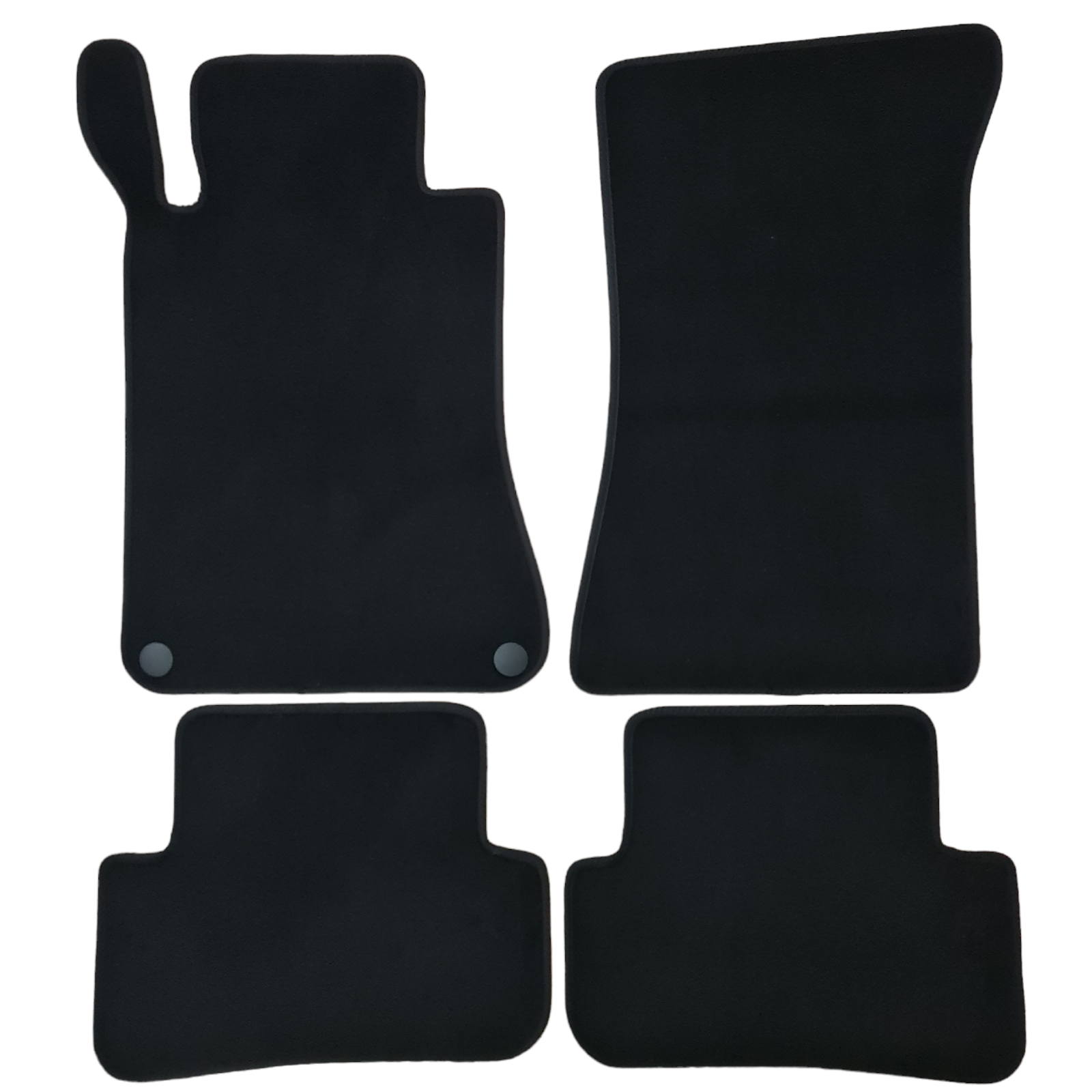 Velour Car Floor Mats For Mercedes C Class W203 Auto Liners Waterproof Black New