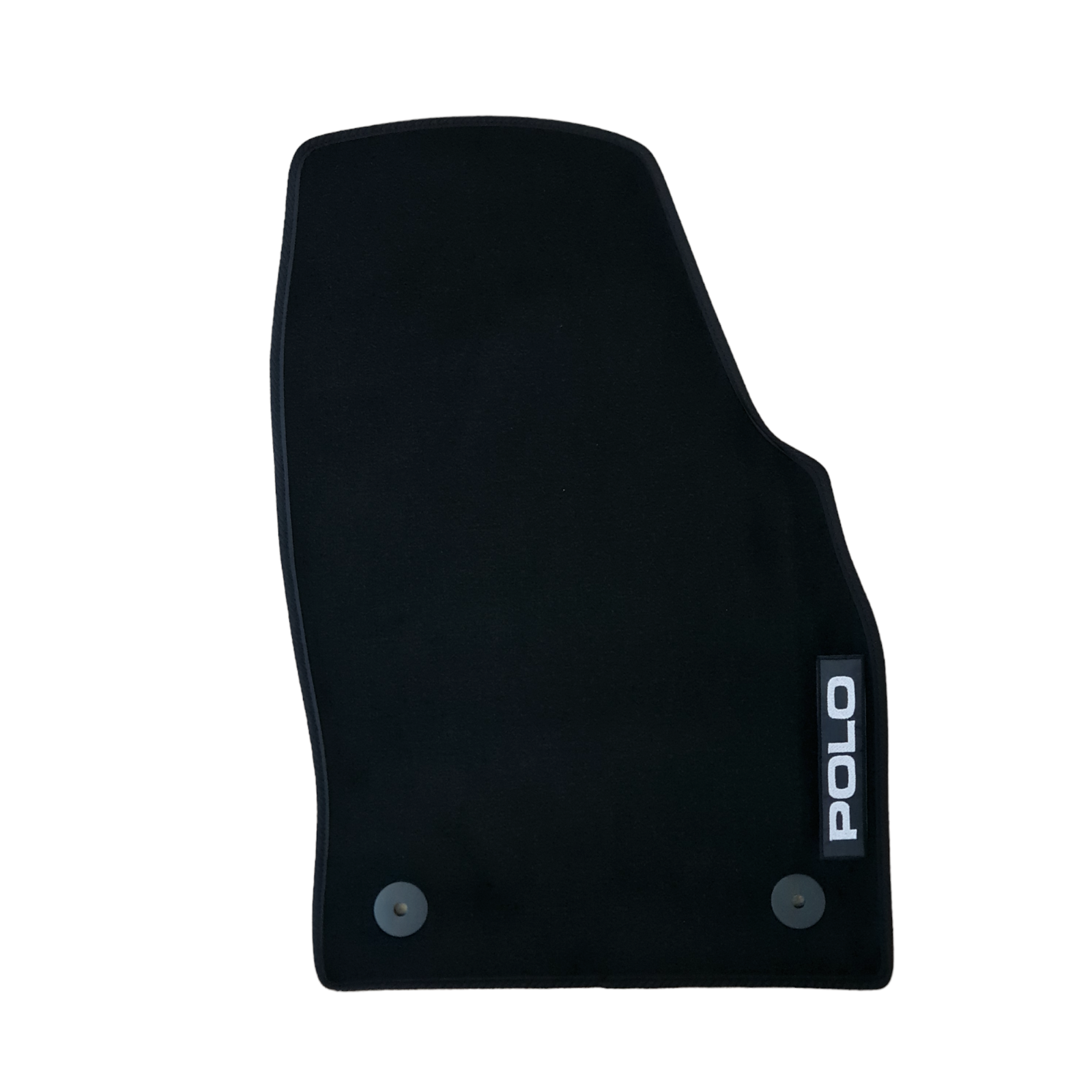 Front Car Floor Mats Velour For VW Polo Waterproof Black Carpet Liners 2pcs New