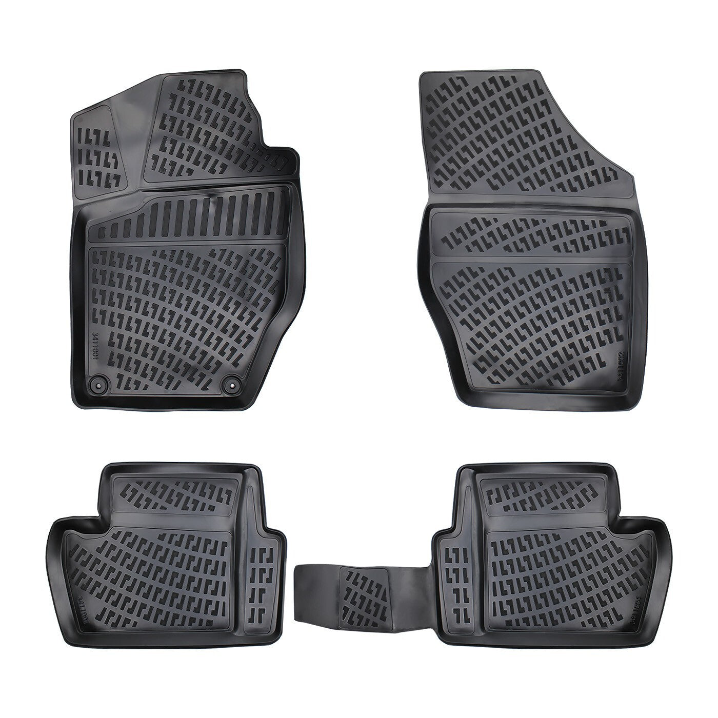 Floor Mats Liners For Citroen C4 2010-2019 All Weather Heavy Duty 3D Car Rugs