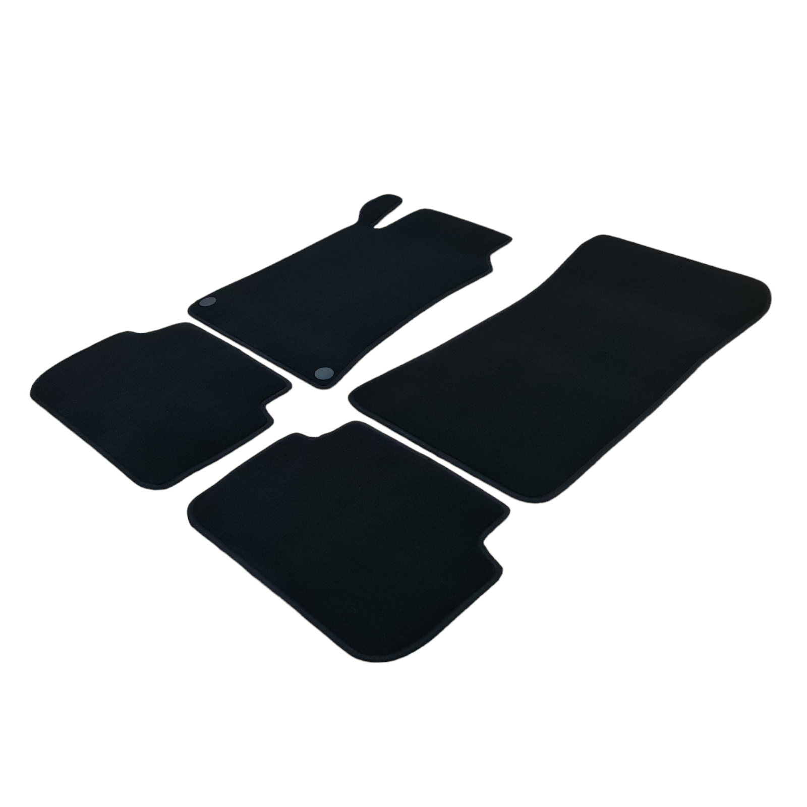 Velour Car Floor Mats For Mercedes CLK C209 Auto Liners Waterproof Black New AMG