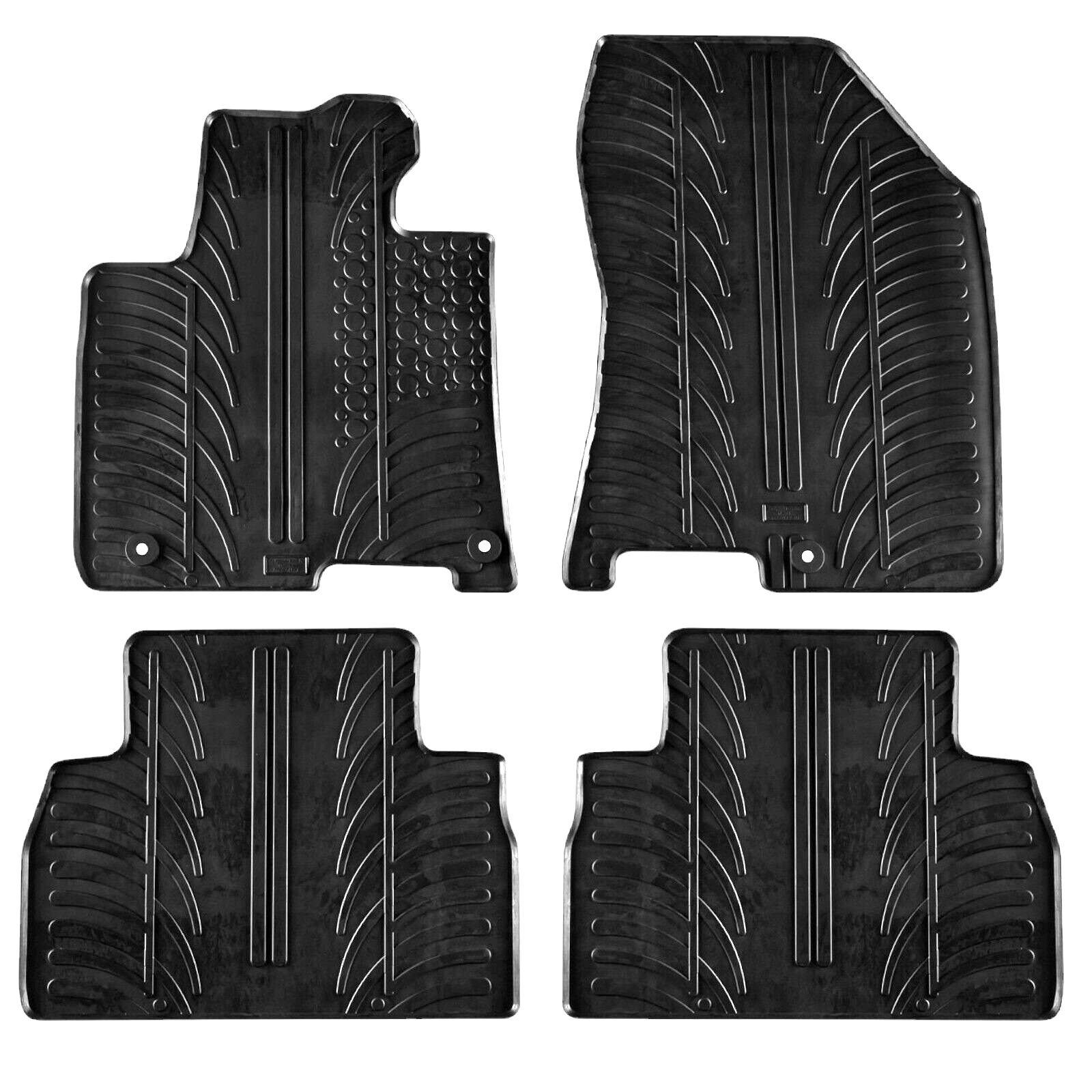 For Hyundai Santa Fe 2018-2023 Car Floor Mats Rubber All Weather Heavy Duty Rugs