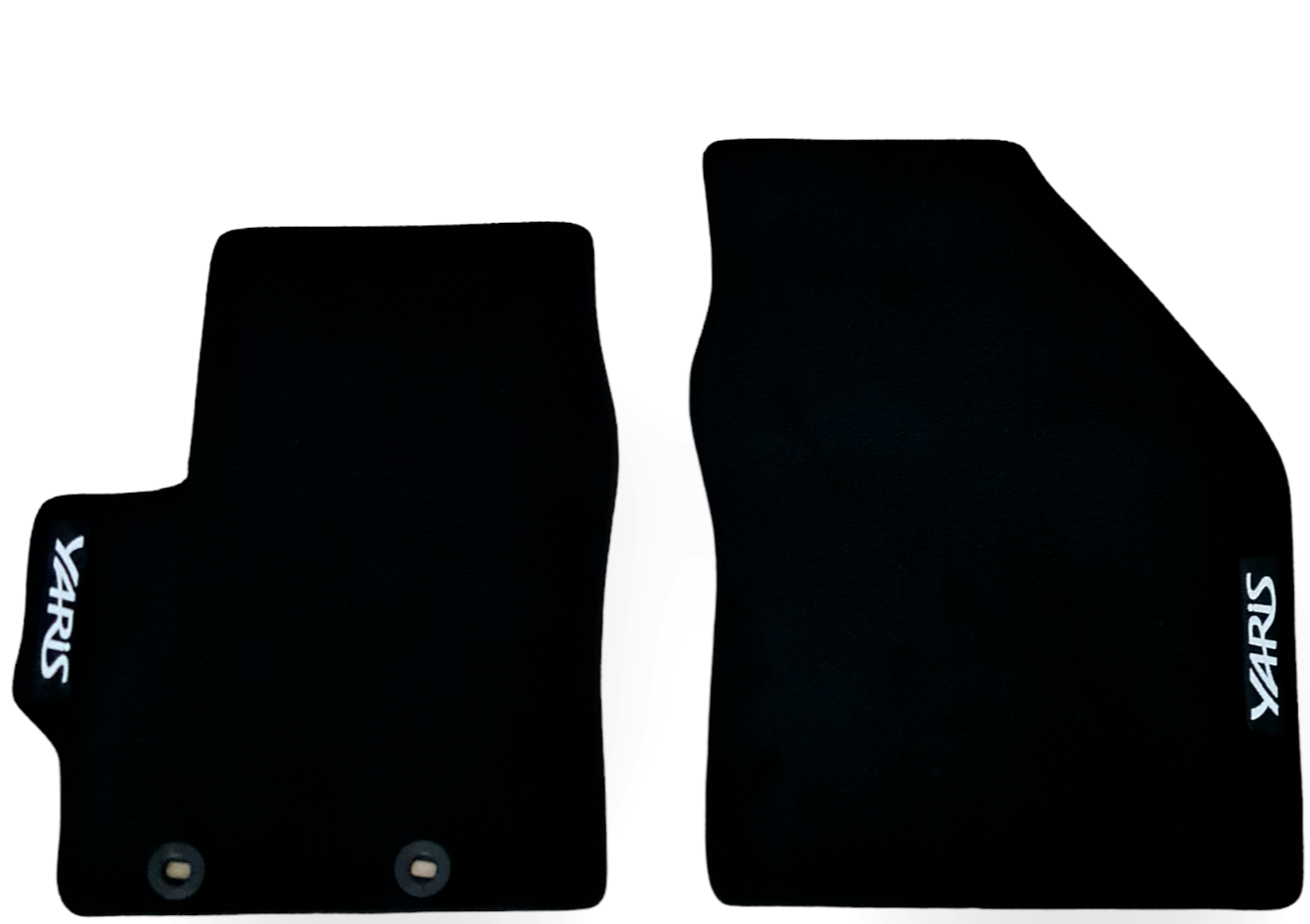 Front Car Floor Mats For Toyota Yaris Velour Waterproof Carpet Auto Liners 2pcs