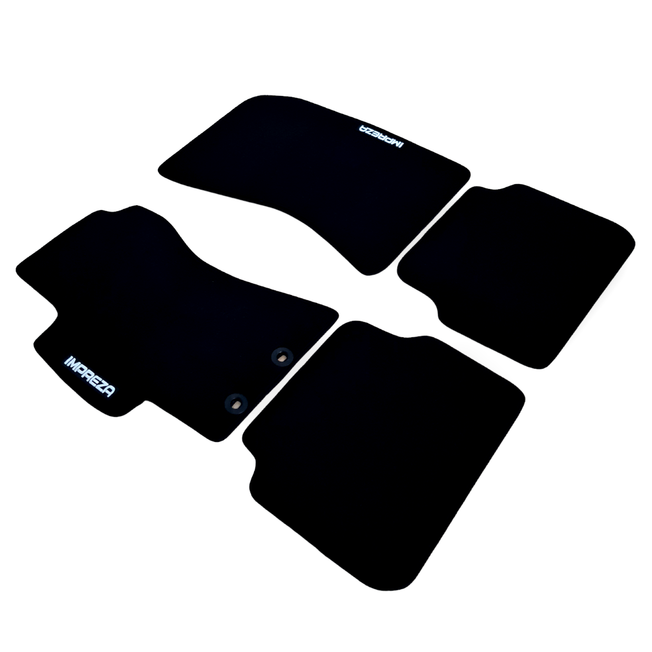 Car Floor Mats Velour For Subaru Impreza Waterproof Black Carpet Auto Liners New