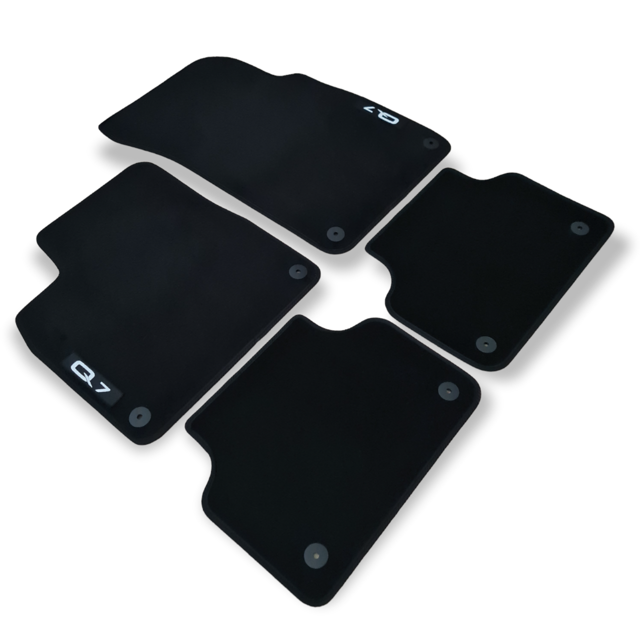 Velour Car Floor Mats For Audi Q7 SQ7 Waterproof Black Carpet Rugs Auto Liners