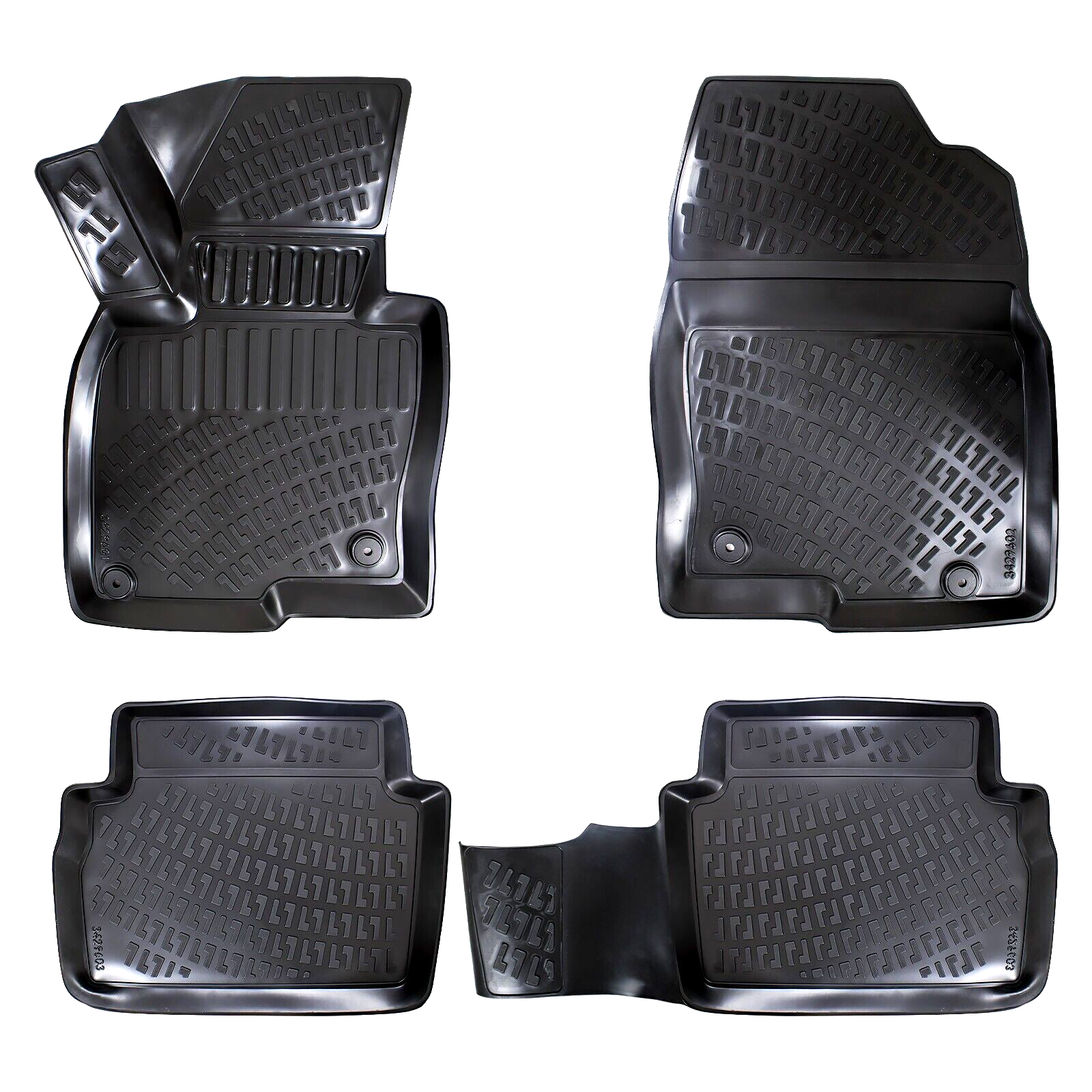 Car Floor Mats Liners For Mazda CX5 2017-2025 All Season Heavy Duty 3D Auto Rugs