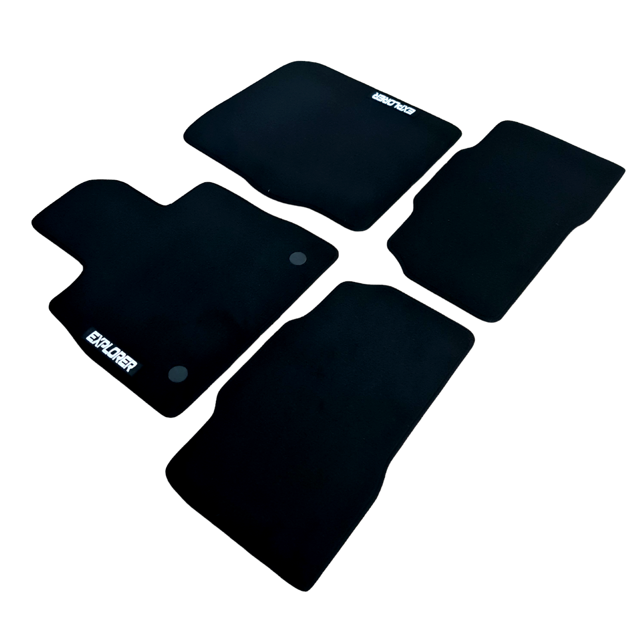 Car Floor Mats For Ford Explorer Velour Waterproof Black Carpet Rugs Auto Liners