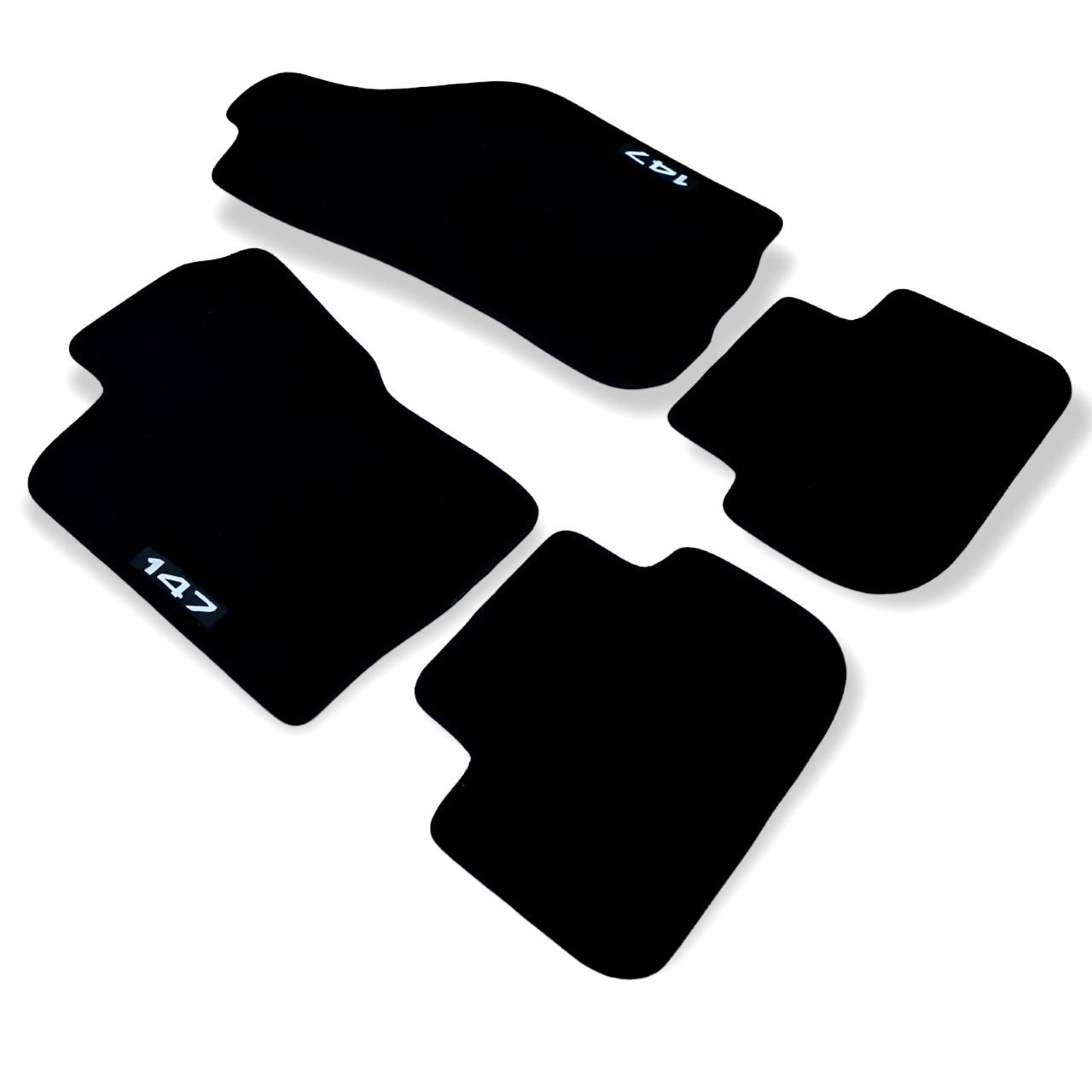 Car Floor Mats For Alfa Romeo 147 Velour Waterproof Black Carpet Auto Liners New