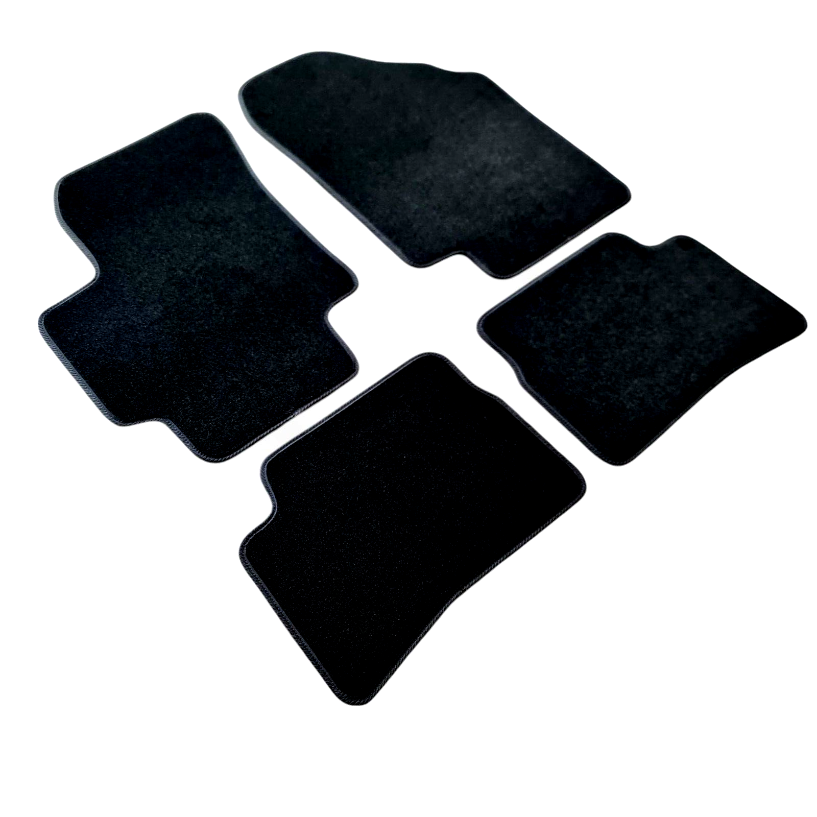 Car Floor Mats Velour For Hyundai Accent Waterproof Black Carpet Auto Liners New