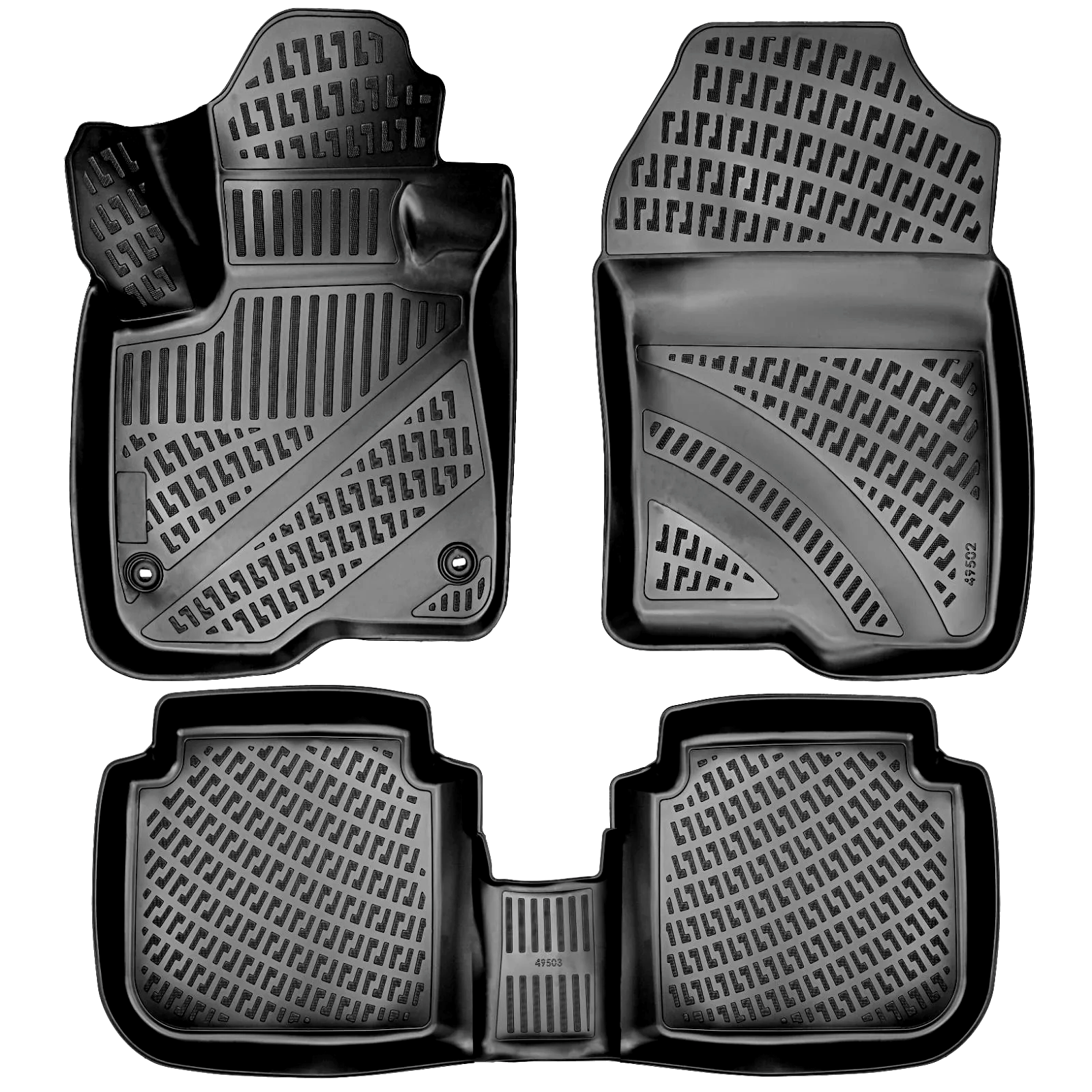 Car Floor Mats Liners For Honda CRV 2023-2025 All Season Heavy Duty 3D Auto Rugs