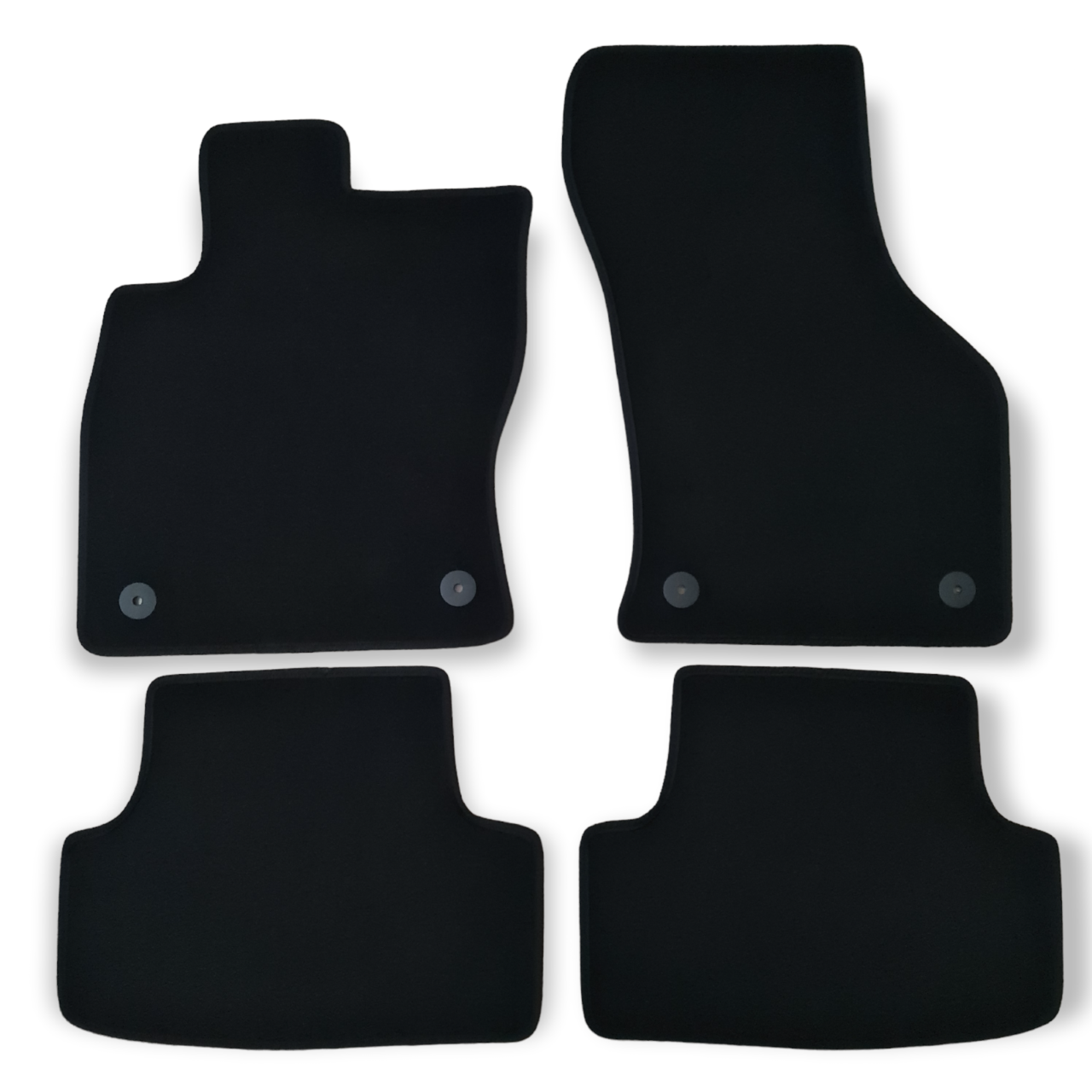 Velour Car Floor Mats For Seat Leon Mk3 Waterproof Black Carpet Rugs Auto Liners