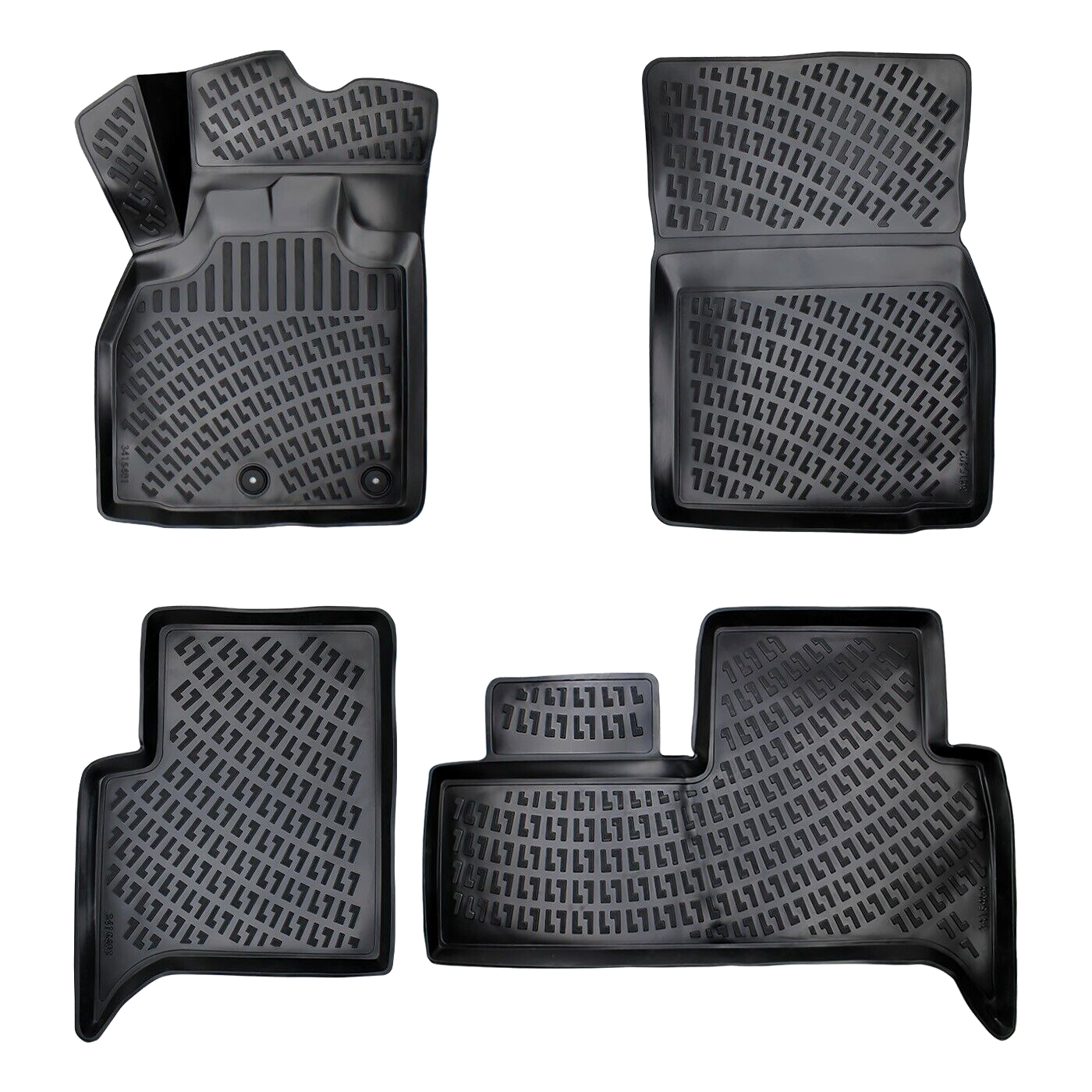 Car Floor Mats Liners For Renault Scenic 2003-2009 All Season Heavy Duty 3D Rugs