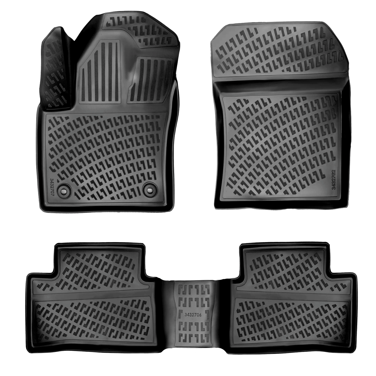 Car Floor Mats Liners For Toyota CHR 2023-2025 All Season Heavy Duty Auto Rugs