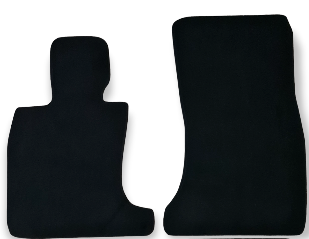 Front Car Floor Mats Velour For BMW 7 F01 Waterproof Black Carpet Liners New 2pc