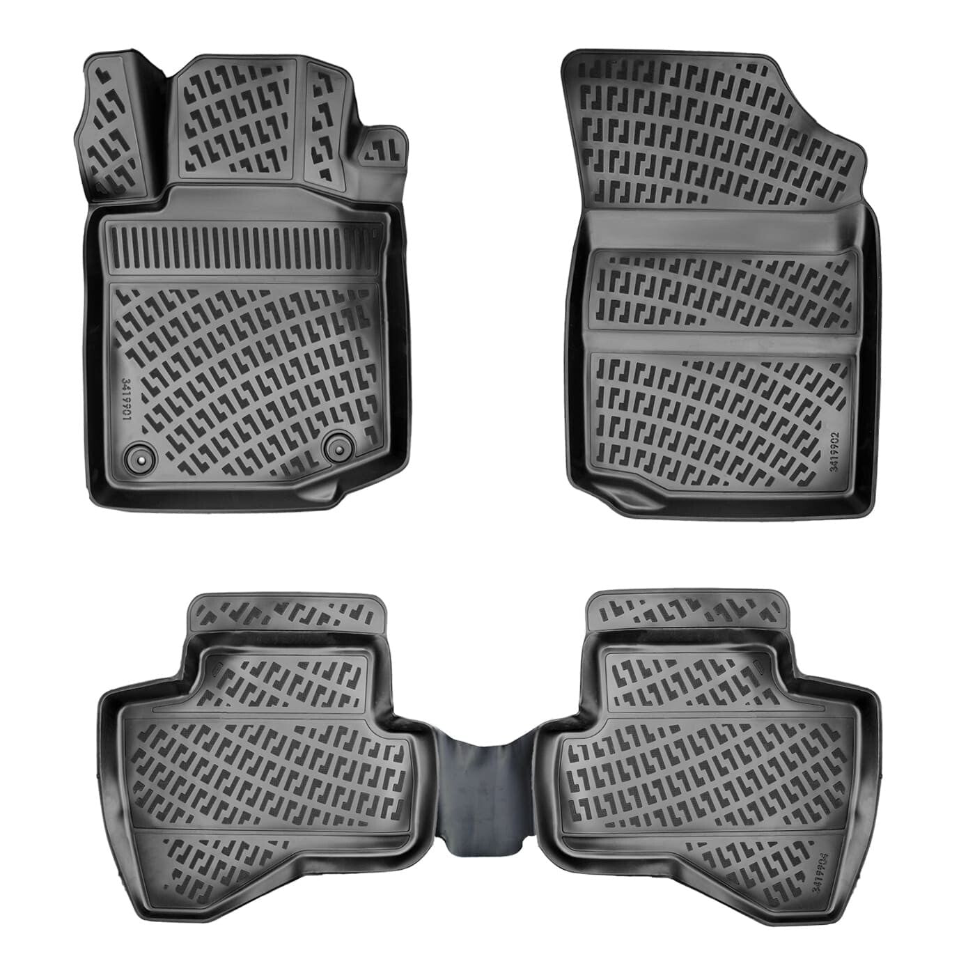 Floor Mats Liners For Toyota Aygo 2005-2014 All Weather Heavy Duty 3D Car Rugs