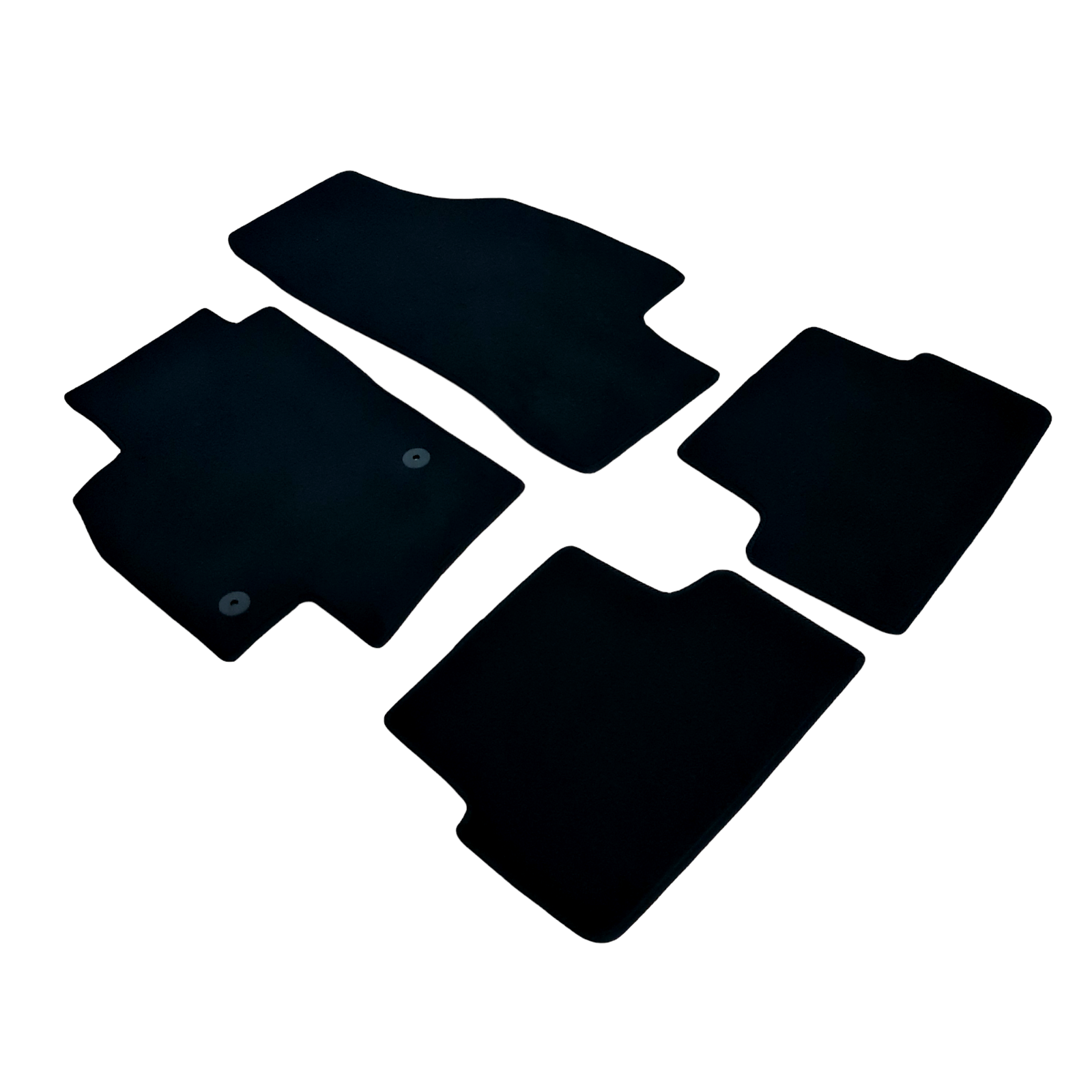 Car Floor Mats Velour For Seat Arona Waterproof Black Carpet Rugs Auto Liners FR