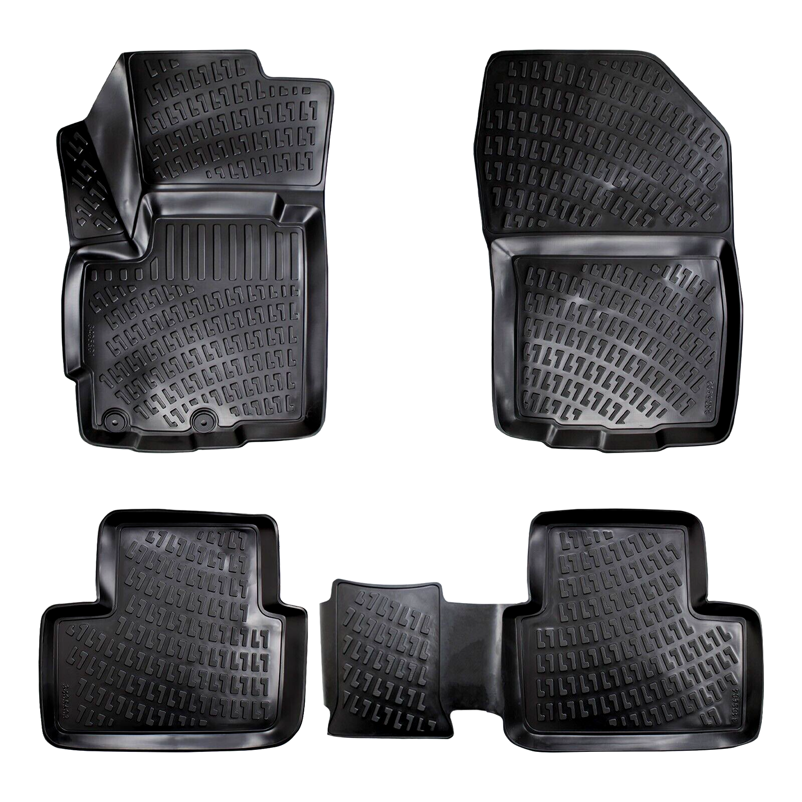 Car Floor Mats Liners For Mitsubishi ASX 2010-2014 All Season Heavy Duty 3D Rugs
