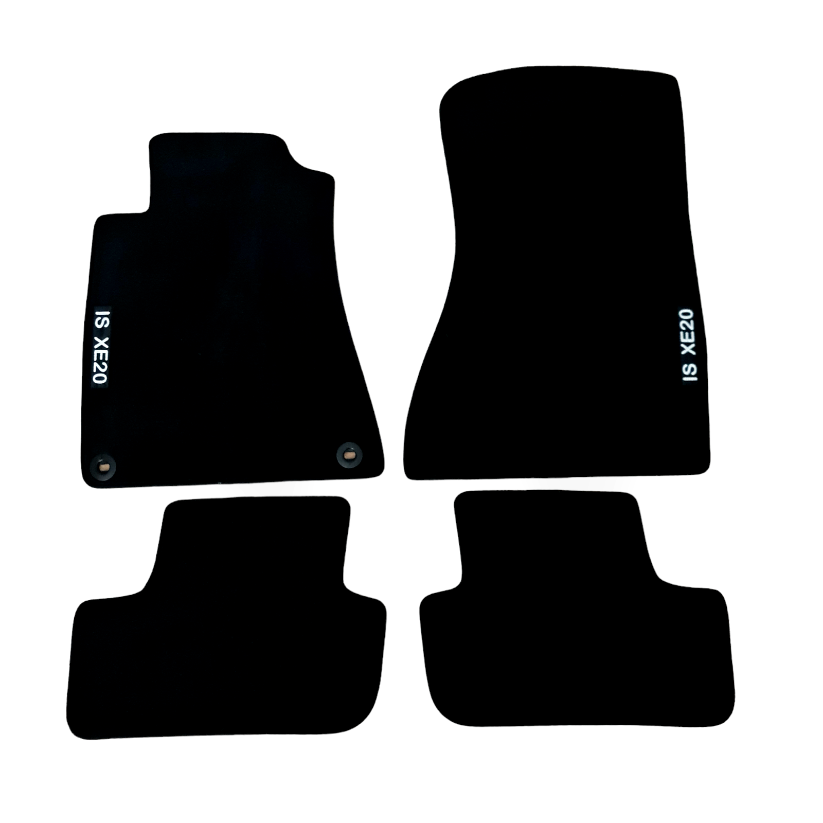 Car Floor Mats Velour For Lexus IS XE20 Waterproof Black Carpet Rugs Auto Liners
