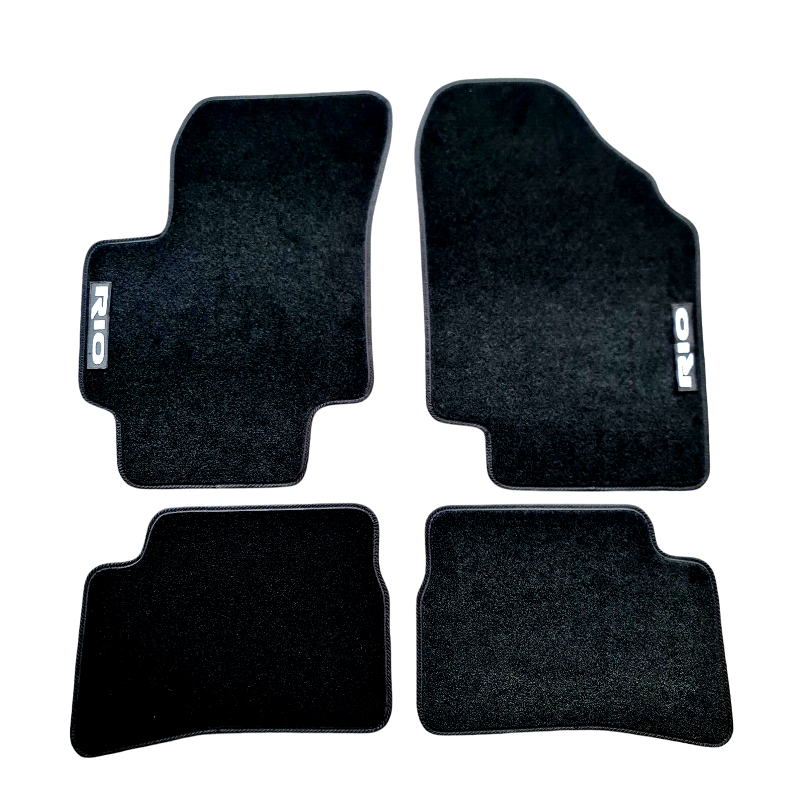 Car Floor Mats Velour For Kia Rio Waterproof Black Carpet Auto Liners New Rugs